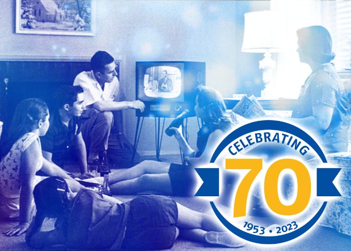 Celebrating 70 years: Channel 10 and Local 54, 1953 to 2023.
